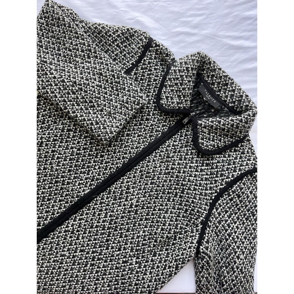 Talbots Monochrome Tweed Jacket
